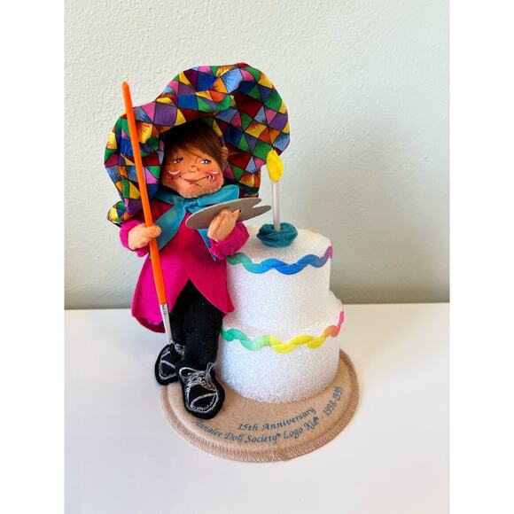 Vintage Annalee Doll Society Logo Kid 15th Anniversary Doll 1998-1999 - Picture 7 of 9